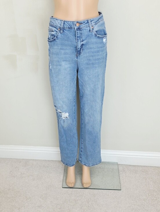 BCBGeneration Denim - BCBGeneration  Skater Straight Distressed  Jeans Pants